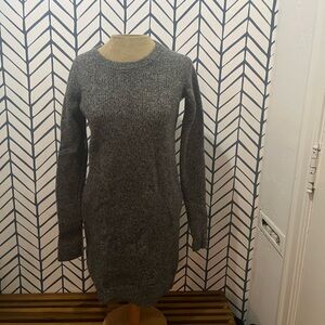 Current/Elliott Charcoal Long Sleeve Dress